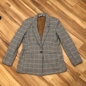 Old Navy Black & Brown Houndstooth Blazer